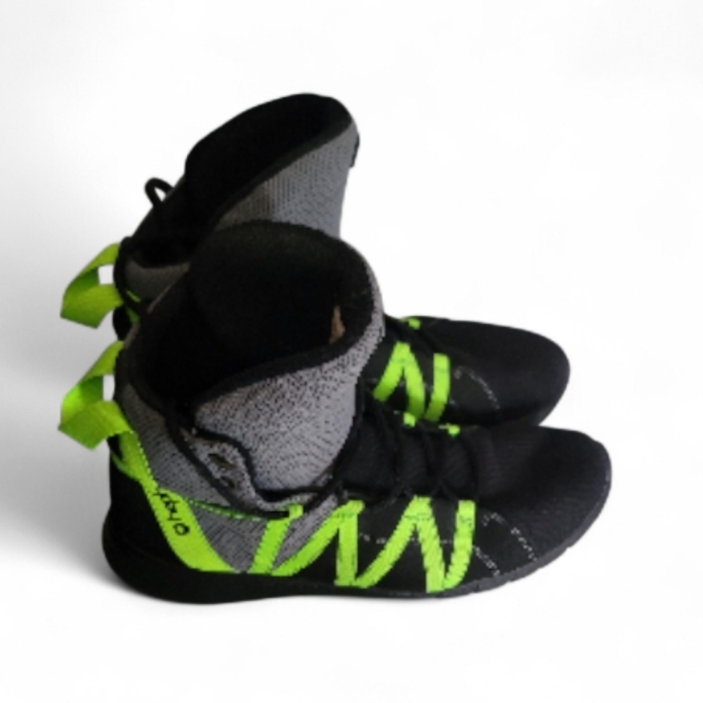 Heyday Black and Neon Green Athletic Shoes